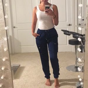 MICHAEL Michael Kors Navy Joggers
